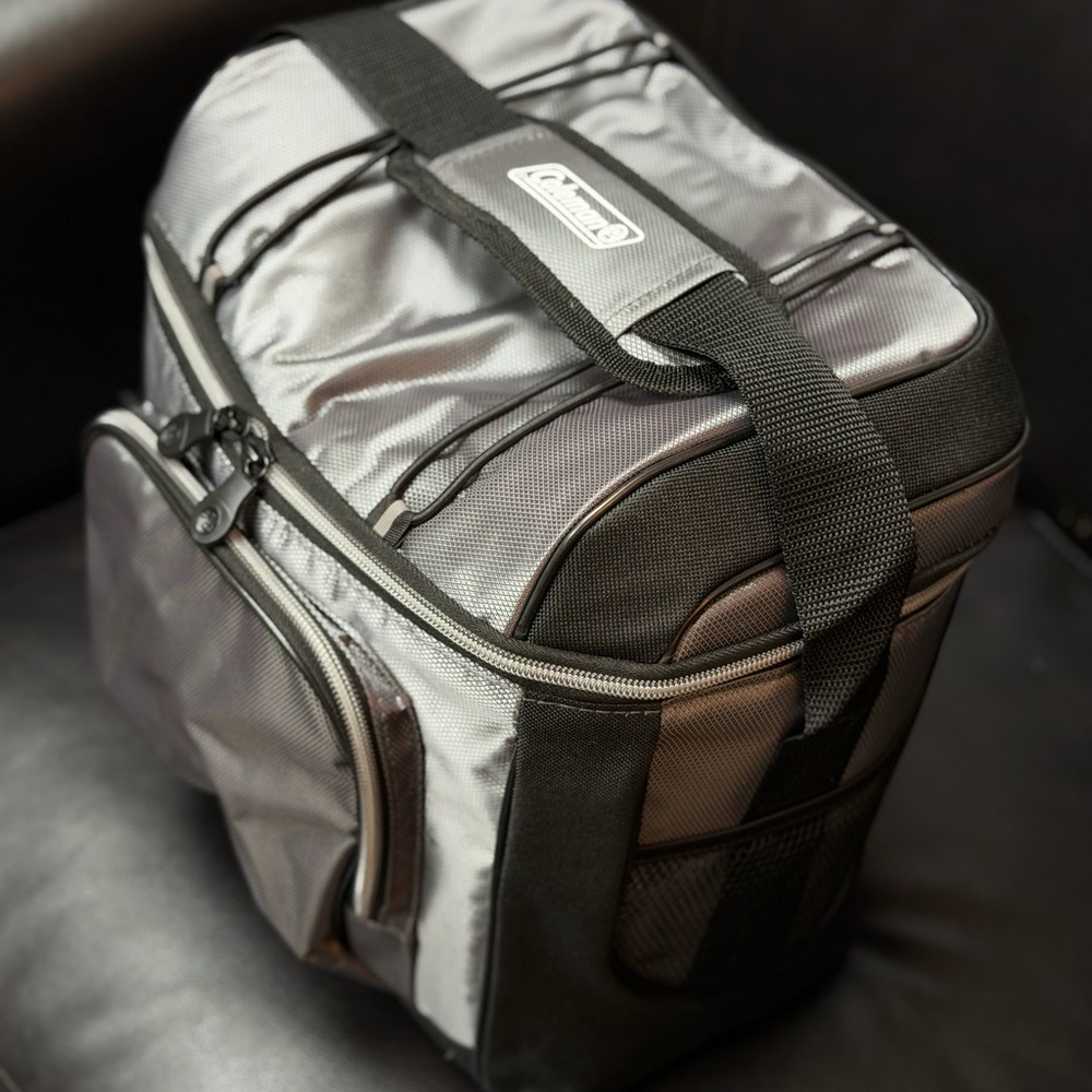 Coleman Silver and Black Insulated Cooler Bag